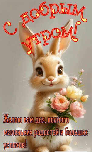 Открытка Доброе утро, желаю вам дня полного радости