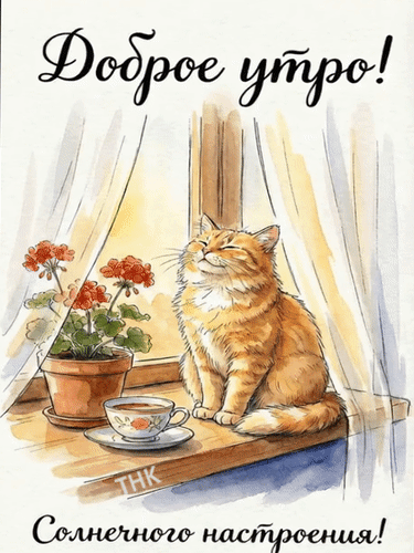 Анимированная открытка Доброе утро!