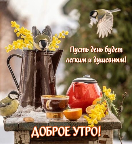 Открытка Пусть день будет легким и душевным!