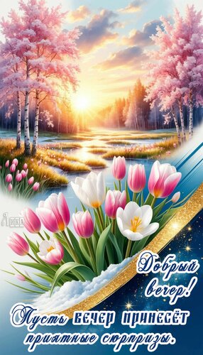 Открытка Добрый вечер