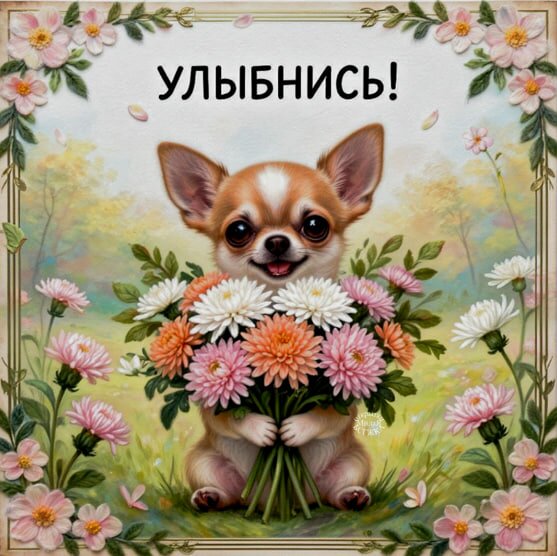 Открытка Улыбнись!