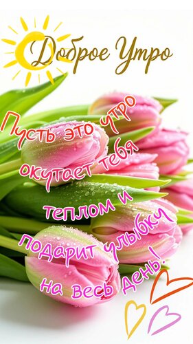 Открытка Доброе утро. Пусть это утро окутает теплом и подарит улыбку на весь день!