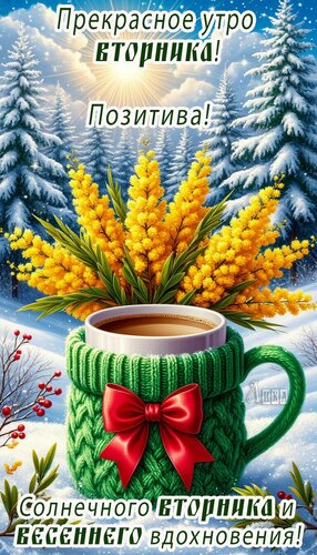 Открытка Вторник