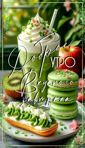 Открытка Доброе утро. Вкусного завтрака.