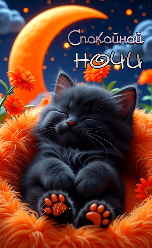 Открытка Спокойной ночи
