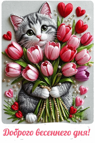 Анимированная открытка Доброго весеннего дня!