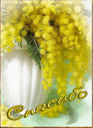 Анимированная открытка Спасибо