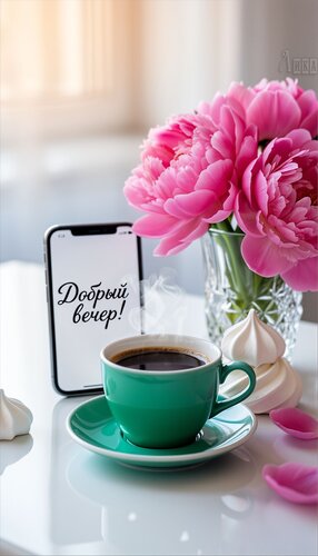 Открытка Добрый вечер