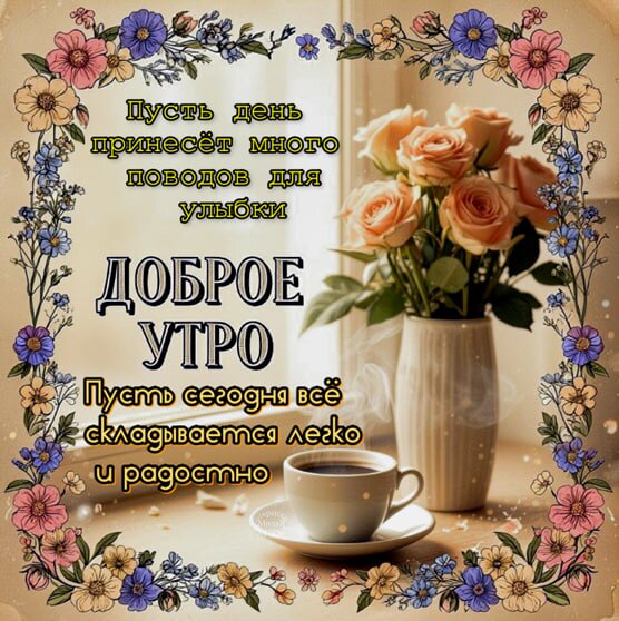 Открытка Доброе утро
