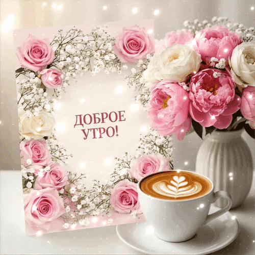 Анимированная открытка Доброе утро!