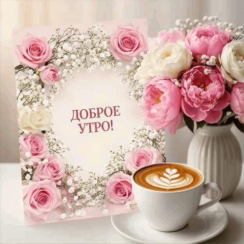 Анимированная открытка Доброе утро!