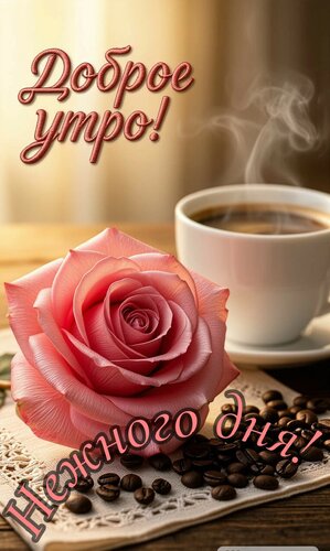 Открытка Доброе утро. Нежного дня