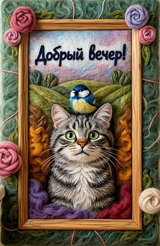 Открытка ДОБРЫЙ ВЕЧЕР!