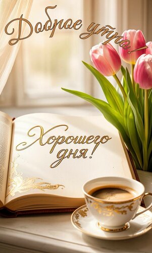 Открытка Доброе утро. Хорошего дня
