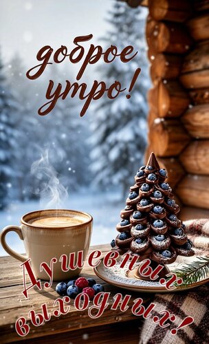 Открытка Доброе утро. Душевных выходных!