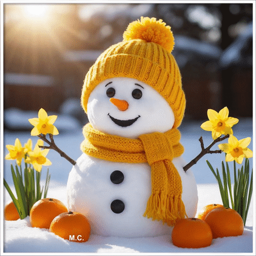 Анимированная открытка До свидания, Зимушка-зима!, (М. С.)