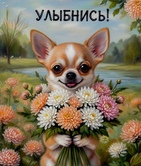 Открытка Улыбнись!