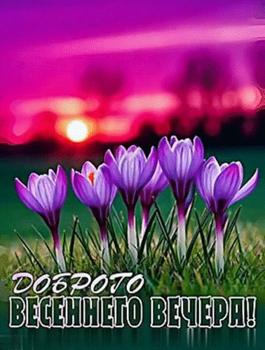 Анимированная открытка Добрый вечер!