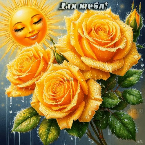 Анимированная открытка Для тебя от души