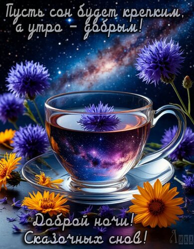 Открытка Спокойной ночи