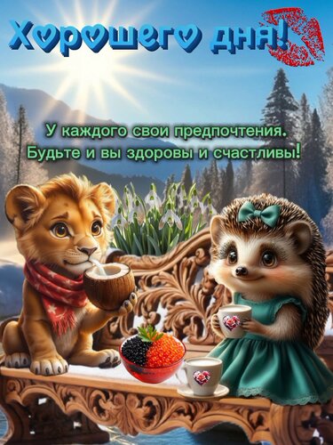 Открытка Будьте и вы здоровы и счастливы!