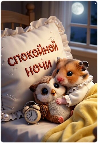 Открытка СПОКОЙНОЙ НОЧИ!