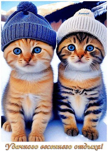 Анимированная открытка Удачного весеннего отдыха!