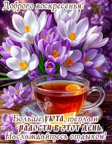 Открытка Воскресенье.