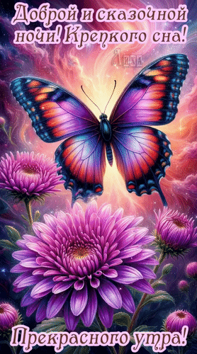 Анимированная открытка Доброй ночи!