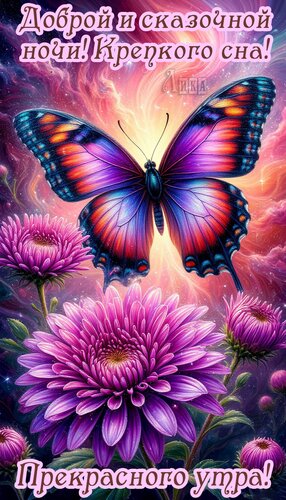 Открытка Спокойной ночи