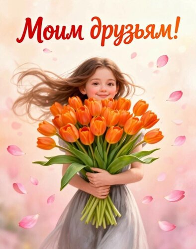 Открытка Друзьям!