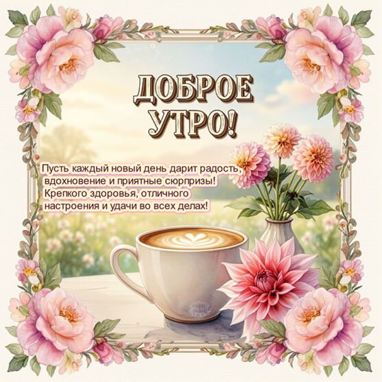 Открытка Доброе утро!