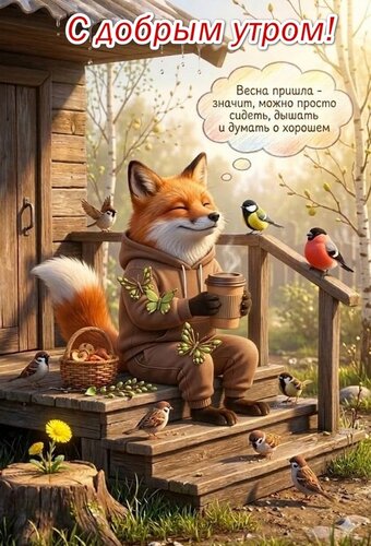 Открытка С добрым утром