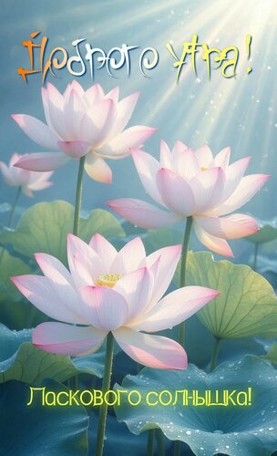Открытка Доброго утра! Ласкового солнышка!