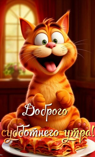 Открытка Доброго субботнего утра!