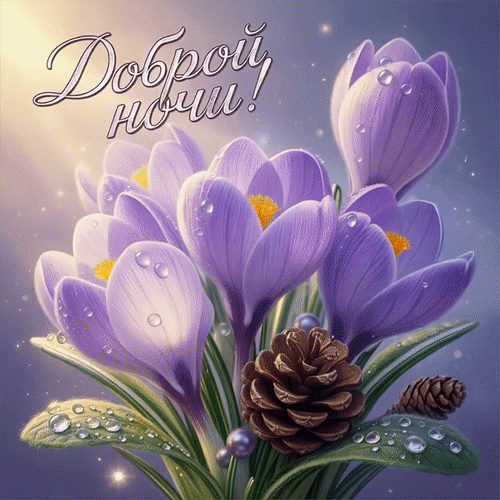 Анимированная открытка Спокойной ночи!