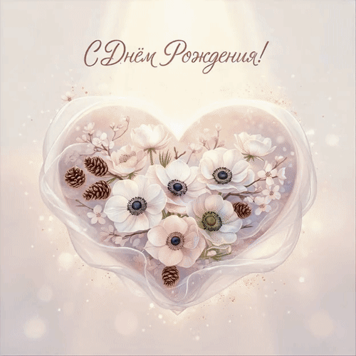 Анимированная открытка С Днём Рождения