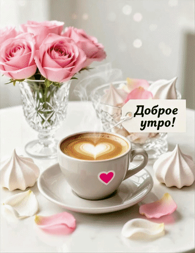 Анимированная открытка Доброе утро