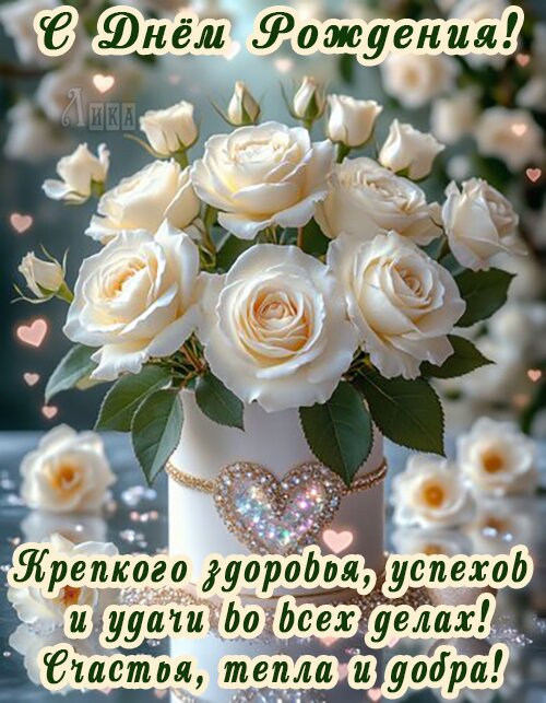 Открытка С Днём Рождения женщине