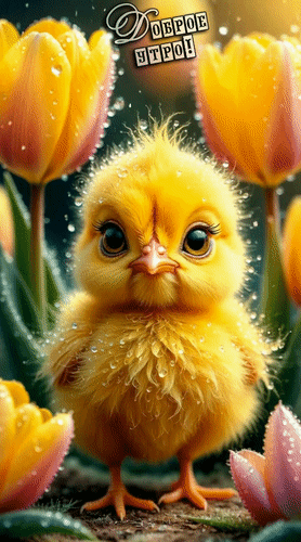 Анимированная открытка Доброе утро