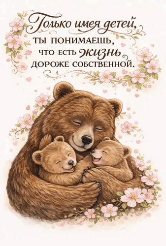 Анимированная открытка Про детей