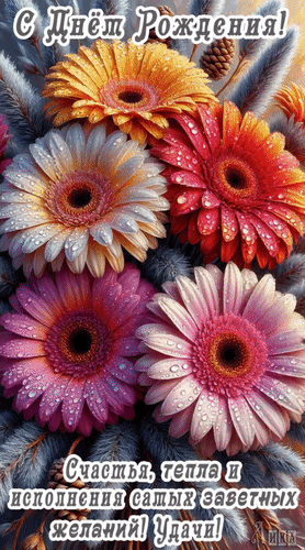 Анимированная открытка С Днём Рождения