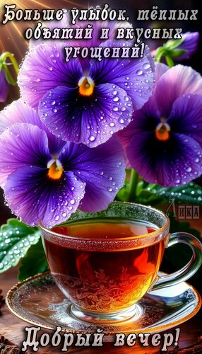 Открытка Добрый вечер