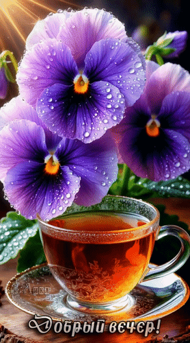 Анимированная открытка Добрый вечер!