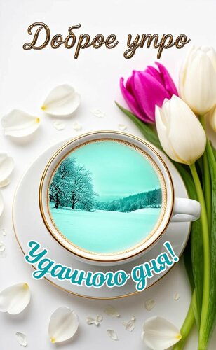 Открытка Доброе утро, удачного дня!
