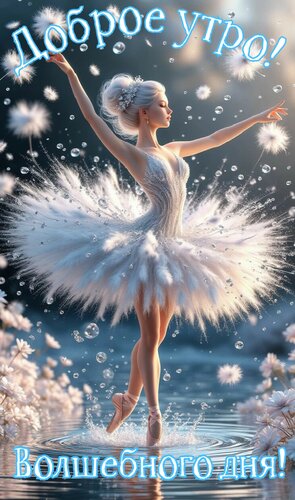 Открытка Доброе утро. Волшебного дня.
