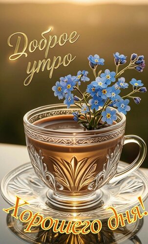 Открытка Доброе утро, хорошего дня