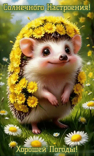 Анимированная открытка СОЛНЕЧНОГО НАСТРОЕНИЯ!