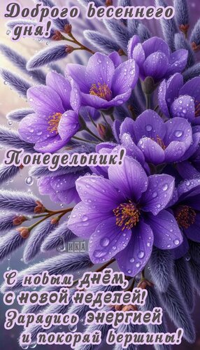 Открытка Понедельник