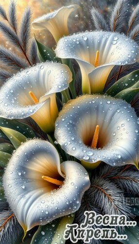 Открытка Весна. Апрель